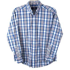 Vineyard‎ Vines  Long Sleeve Button Down Whale Shirt Men's Large Cotton Plaid